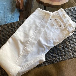 J. Crew white stretch skinny ankle jean. 28” inseam. NWOT size 25